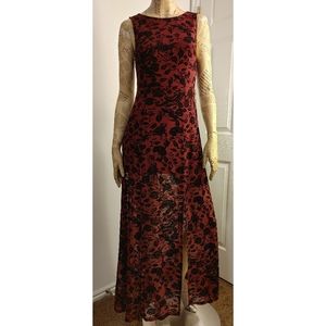 Forever 21 red maxi dress, size 2